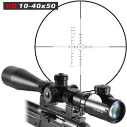 Scopes 1040x50 lange afstand geweercope zijwiel parallax optic zichtgeweer scope jacht scopes sluipschutter luneta para geweer