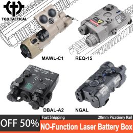 Scopes 2023 Tactical PEQ15 Indicateur factice Mawl C1 Box Box Ngal Dbal A2 Batteries laser Case de rail 20 mm sans fonction