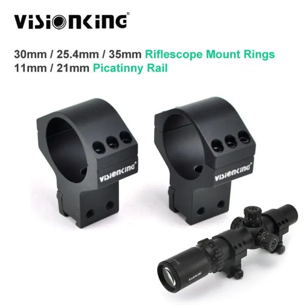 Alcances de 30 mm 25.4 mm 35 mm Riflescope Monte de montaje de 11 mm / 21 mm Weaver Rail Picatinny High Base baja para el alcance de la caza Accesorios de montaje de caza