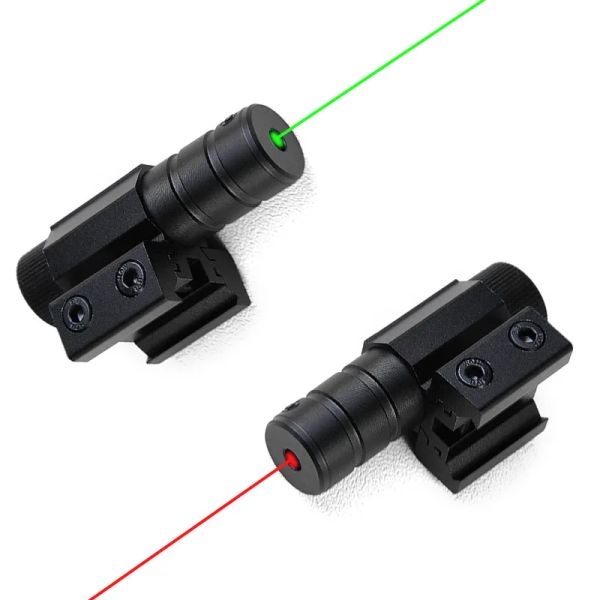Scopes 805 mini laser rouge vert vise de chasse pistolet à double usage de vision de 11 mm et 20 mm d'équipement tactique léger