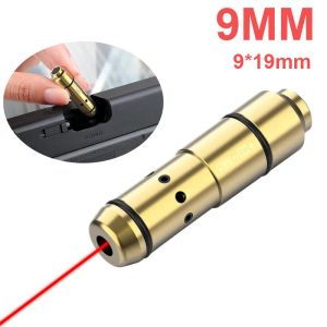 Scopes 9mm 380ACP 45ACP Laser Training Bullet 9x19mm .40SW Hunting Shooting Red Dot Laser for Dry Fire Training Practice Bore Sight