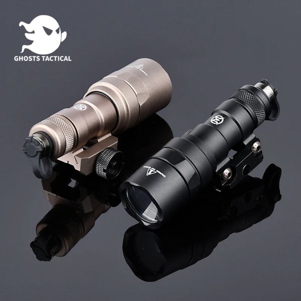 SCOPES Airsoft Accesorios Wepons Light SureFir M300C M300 Mini Scout Light Tactical Linter Light Fit 20 mm Picatinny Rail Hunting