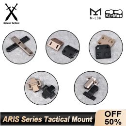 Scopes Airsoft ARIS Serie Tactical Monte Offset Metal SureFir M300 M600 Linterna Base Fit 20 mm Rail Mlok Keymod Hunting Scout Light