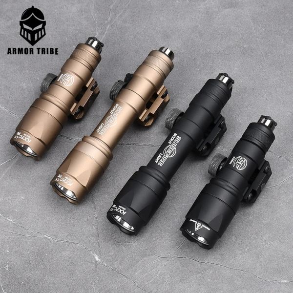 SCOPES Airsoft SureFir M300 M300A M600 M600C Liga blanca Luz para Airsoft Hunting Mini Scout Light High Lumber Light Switch