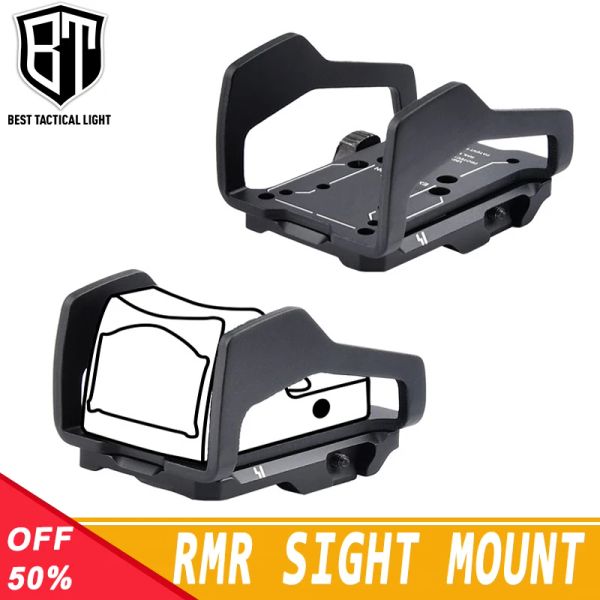 Scopes Airsoft Tactical Hunting Arme RMR RMR Red Dot Scope Scope Pistol Rifle Reflex Sight RMR Mont ajustement pour 20 mm Picatinny Rail