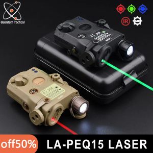 Scopes AN/VHP PEQ15 AirSoft Red Green Blue Dot Laser LAPEQ15 Batterijbox LED Tactische zaklamp IR Night Vision Hunting Weapon Light