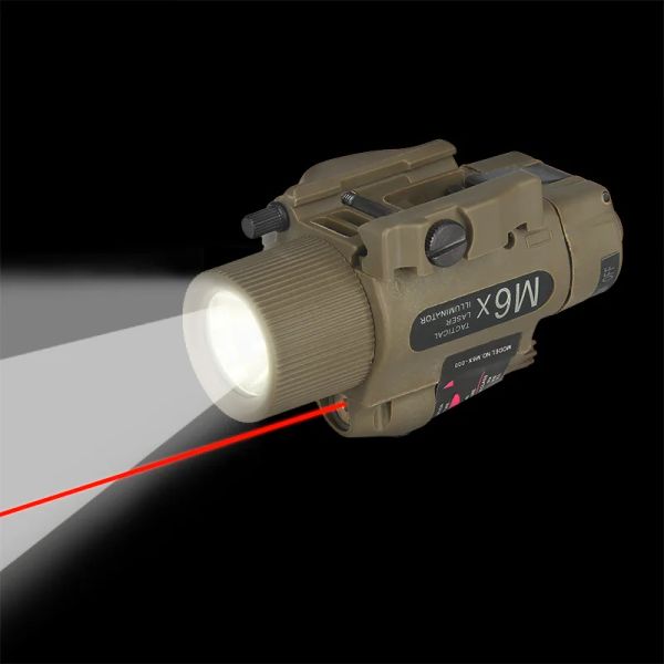 Scopes Lil de poche pas cher Airsoft Hunting Accessoires Laser rouge Ultra Bright LED blanc Light 150 Lumens pour la prise de vue HK150007R