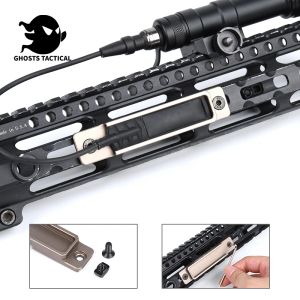 Scopes Cloud LCS CNC Pocket Pank Panel Interrupteur Plaque de montage pour SureFir Lampe de poche M300 M600 Pousser Mlok MLOK KEYMOD HUNTING AIRSOFT RAT TAIL