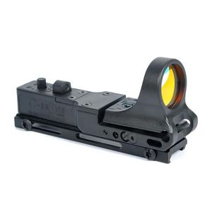 Visores Cmore Tactical Railway Reflex Scope Cmore 5 Moa Red Dot Rifle Pistol Sight con montaje Picatinny integral de 20 mm Polímero mate