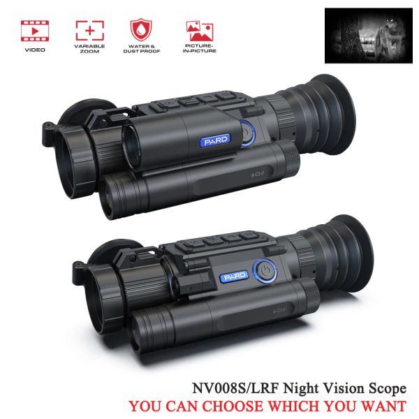 Scopes Digital Day and Night Vision Scope Hunting Rifle monoculaire Calcul balistique étanche 350m IR WiFi NV008S / LRF 50 mm / 70 mm