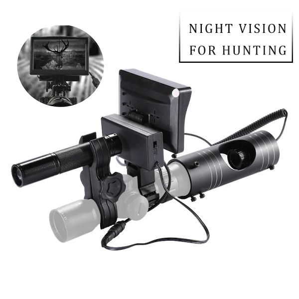 Scopes Installation de la lunette de vision nocturne infrarouge Diy Installation d'écran d'affichage de 4,3 pouces pour l'optique Riflescope Tactical Day Night Hunting View
