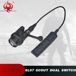 Scopes -element Airsoft Surefir M300A M600C Tactische zaklamp Endcap Remote Switch voor jachtlichtpistool wapenlicht NE04054BK