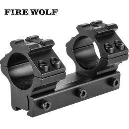 Scopes Fire Wolf 8cm Low Profile Profil 11 mm Doine-pain à air punaise 25,4 mm avec punage d'arrêt Rail 13 mm pour la chasse à la portée de la gamme de fusil tactique