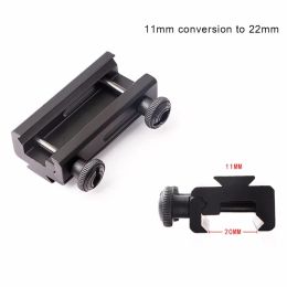 Scopes High Quality Dovetail Rail Extension 20mm to 11mm Mount Rail Picatinny Weaver Scope Base Adapter Hunting Tactical accessories