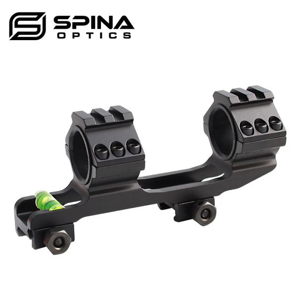 Scopes Hunting Tactical Tactical 30mm Riflescope Mount Dual Ring Heavy Duty with Spirit Bubble Niveau pour 20 mm Picatinny Rail Airsoft Accessoires