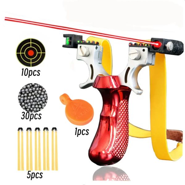 Scopes Laser Slingshot Shooting High Precision Sling Sling Hugnoor Slingshot Original Power for Hunting Precision Catapult