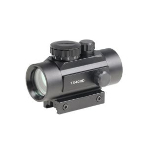 Scopes Luger Red Green 1x40 Dot Sight Rifle Scope 11 mm et 20 mm Rail Hunting Optics Holographic Red Dot Visure Tactique Tactical for Gun
