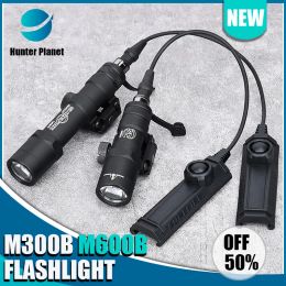 Scopes M300B M600B Surefir Airsoft Wadsn Tactical Power Power Lampe de poche M600 M300 HUNTING Arme Gun LED Scout Light Fit 20 mm Picatinny