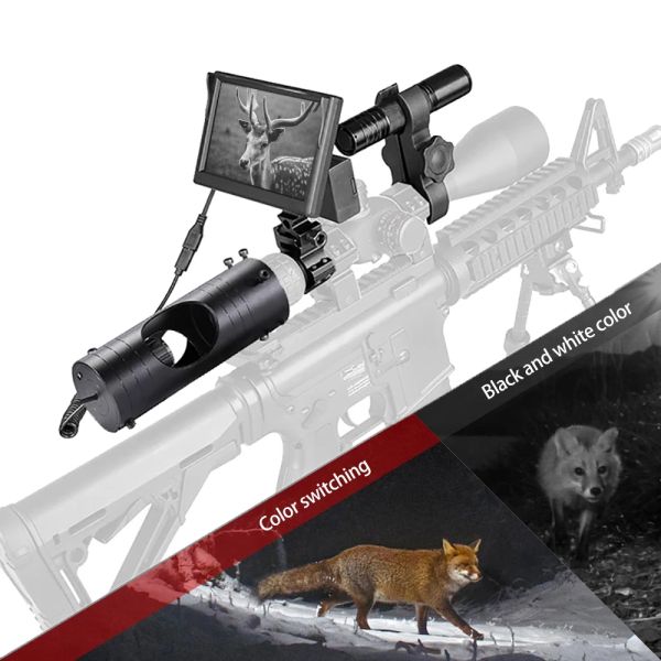 Scopes Night Vision Rifle Scopes Optics Viets Tactical LED Infrarouge 850 nm Ir Scope étanche Riflescope pour le dispositif de chasse extérieur