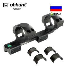 Scopes Ohhunt 11 mm 3/8 "11 mm Sorcons de chasse Anneaux 1 pouce 25,4 / 30 mm Montage de portée de décalage avec niveau de bulle