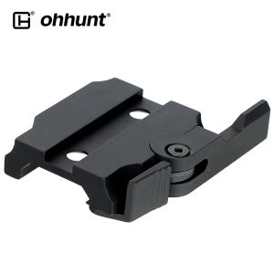 Scopes Ohhunt QD Autolock Adaptador de montura de liberación rápida Monte Compacto de metal Fit Hunting Red Dot Alcance 21 mm Picatinny Base
