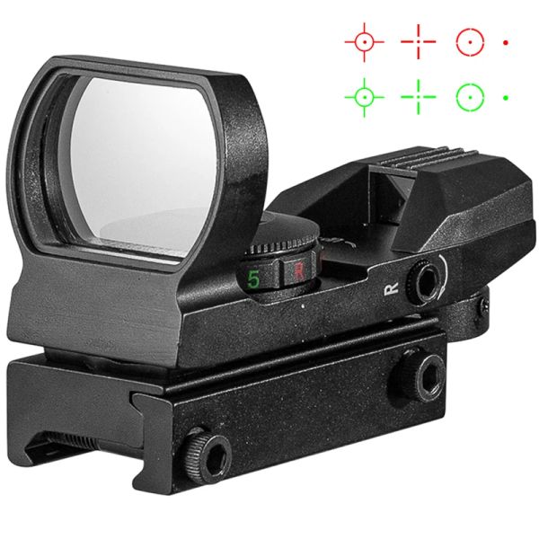 Scopes Red Dot 20 mm / 11 mm Red Dot Bk Alcance de QD Sight Dovetail Riflescope Reflex Optics Vista para el rifle de caza Airsoft táctico