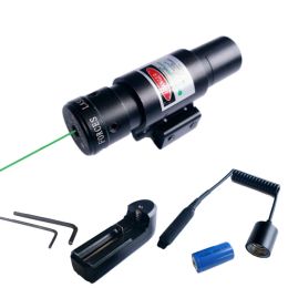 Scopes Rifle Sight Green Laser Pistolet rechargeable PICATINNY RAIL EXTÉRIEUR HUNTING TACTIQUE TACTIQUE DOT LASER Laser Picatinny / Weaver Mount