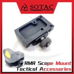 Scopes Sotac Gear Tactical Romeo1 Optics Mini Rouge Dot Sight Mounting Plaque de chasse