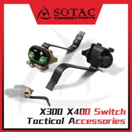 Scopes Sotac Gear X300 X400 Interruptor de agarre de luz CAZA SCOUT IR Accesorios tácticos de láser láser Tácticas tácticas