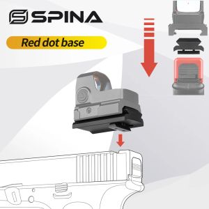 Scopes Spina Tactical Red Dot Sight Scope Glock Mount 20mm Picatinny Rail Red Dot Pistol Base voor de jacht