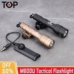 Scopes Surefir Airsoft M600U M600 SF Scout Light 800lm Tactical Powerctical Flashlight for Rifle Gun Weapon Picatinny Hunting Accessories