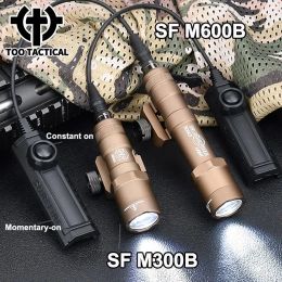 Scopes Surefir M300B M600B Zaklamp AirSoft 600Lumens Wadsn M600B Hunting Scout Light Tactical Weapon Spotlight Dual Function Switch