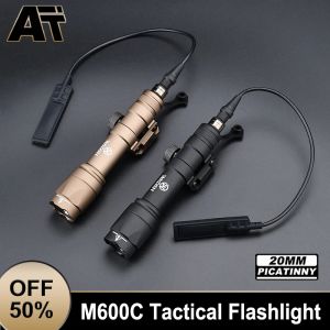 Scopes Surefir M600 M600C WADSN Tactical Hunting Arme Scout Light Power Pleeping Lampe pour 20 mm Picatinny Rail Rifle Gun Accessoires