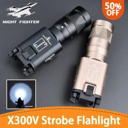 Scopes Surefir x300 x300V stroboscope tactique Tactical Wadsn Pistol Hanging Scout Light Airsoft Fit Picatinny Rail G17 Lig d'arme de chasse