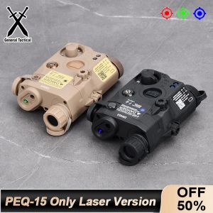 Scopes Tacial AirSoft PEQ15 Red Dot Dot Green Blue Indicator Not White Light With Surefir M300 M600 FLOCH lampe de chasse Laser