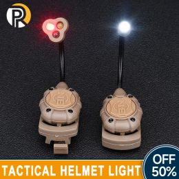 Scopes Tactical AirSoft Helmstrobe Licht MPLS -modus LED -helmlampen snelle helmlamp jagen overleving Veiligheid zaklamp accessoires