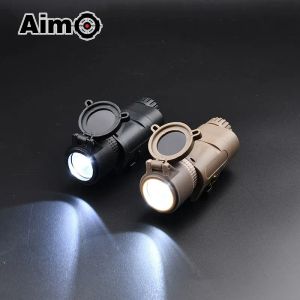 Scopes Tactical Airsoft M3X Tactical IR -filter Zennit LED -licht met moment Switch Hunting Torches Night Vision for Camping