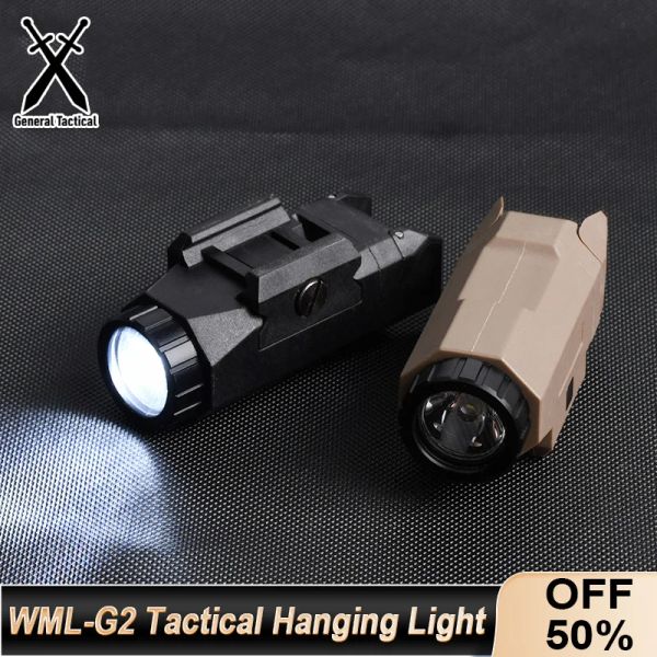 Scopes Lampe de poche tactique WMLG2 APL Fit 20 mm Picatinny Rail Glock G17 G18 G19 HUNTING EXTAOR