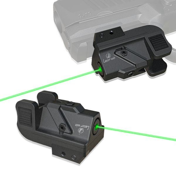 Scopes Tactical Green Laser Sight for Picatinny Weaver Rail Monte para la pistola, pistola con USB recargable Airsoft Green Laser Hunting
