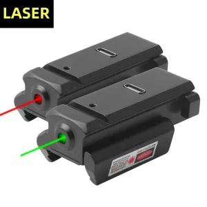Scopes Tactical Green/Red 532nm Laser Dot Sight voor 20 mm Picatinny/Weaver Gun Rail voor pistool/jachtgeweer/geweerjacht oplaadbaar