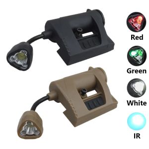 Scopes Casque Tactical Light MPLS Charge 4 Mode Mode Green Red Ir Laser Caser LAMPE Énergie Économie de chasse Airsoft Casque Military