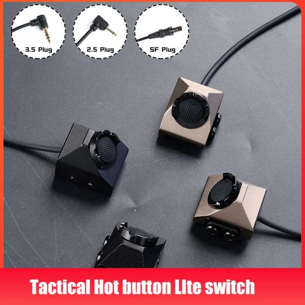 Scopes Tactical Hot Button Lite Interrupteur M300 M600 Tool Picatinny Mount Lampe de poche DBALA2 PEQ15 LASER CUTHERS D'ARMINE ACCESSOIRES DE CHASSE