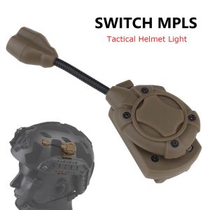 Scopes tactisch licht voor helmschakelaar MPL's modulaire persoon verlichtingssysteem dubbele ultrabright LED -lamp jagen IR laser zaklamp