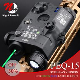 Scopes Tactical Peq15 Red Green Blue Dot IR Light Laser Airsoft Nylon Peq Hunting Weapon Gun Scout Accessoires Fit Picatinny Rail