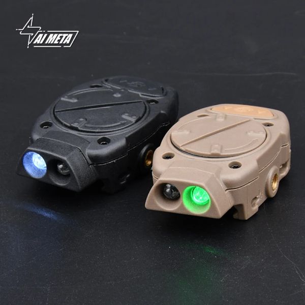 Scopes Tactical Princeton Casque clair vert rouge vert blanc IR LED Lampe de poche est livrée avec un commutateur de pression Fit Picatinny Rail Airsoft Hunting