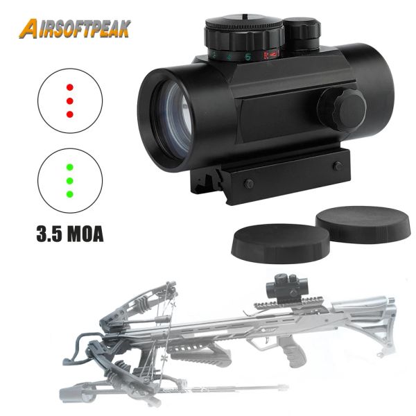 Scopes táctico rojo rojo dot mira de caza ballesta mira reflejo mira riflescope mira colimator para pistolas rifles escopiñas de compuesto arco