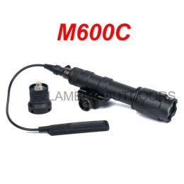 Scopes Tactical SF M600 M600C Arme Gun Light pour Airsoft Rifle AR15 M4 Lampe de poche de chasse avec interrupteur de queue à distance