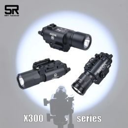 Scopes Tactical SF Surefir X300U X300 Ultra XH35 Metalen Pistool Gun STROBE LED LICHT FAIT 20 MM RAIL AIRSOFT WAPEN HUNTING BLAKLAGLAAR