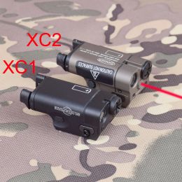 Scopes Tactical SF XC1 Actualización XC2 Scout de arma LED LED LED con mira láser roja para pistola Airsoft Glock 17 18C 19 Luz de caza