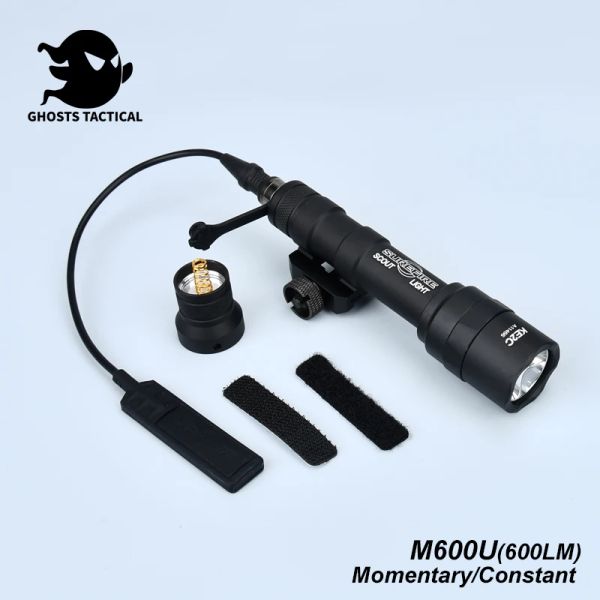 Scopes Tactical SureFir M600U M300C M600 Airsoft Mini Scout Light Rifle Weapon Metal Led Linteria blanca Lantera Lanterna Arma